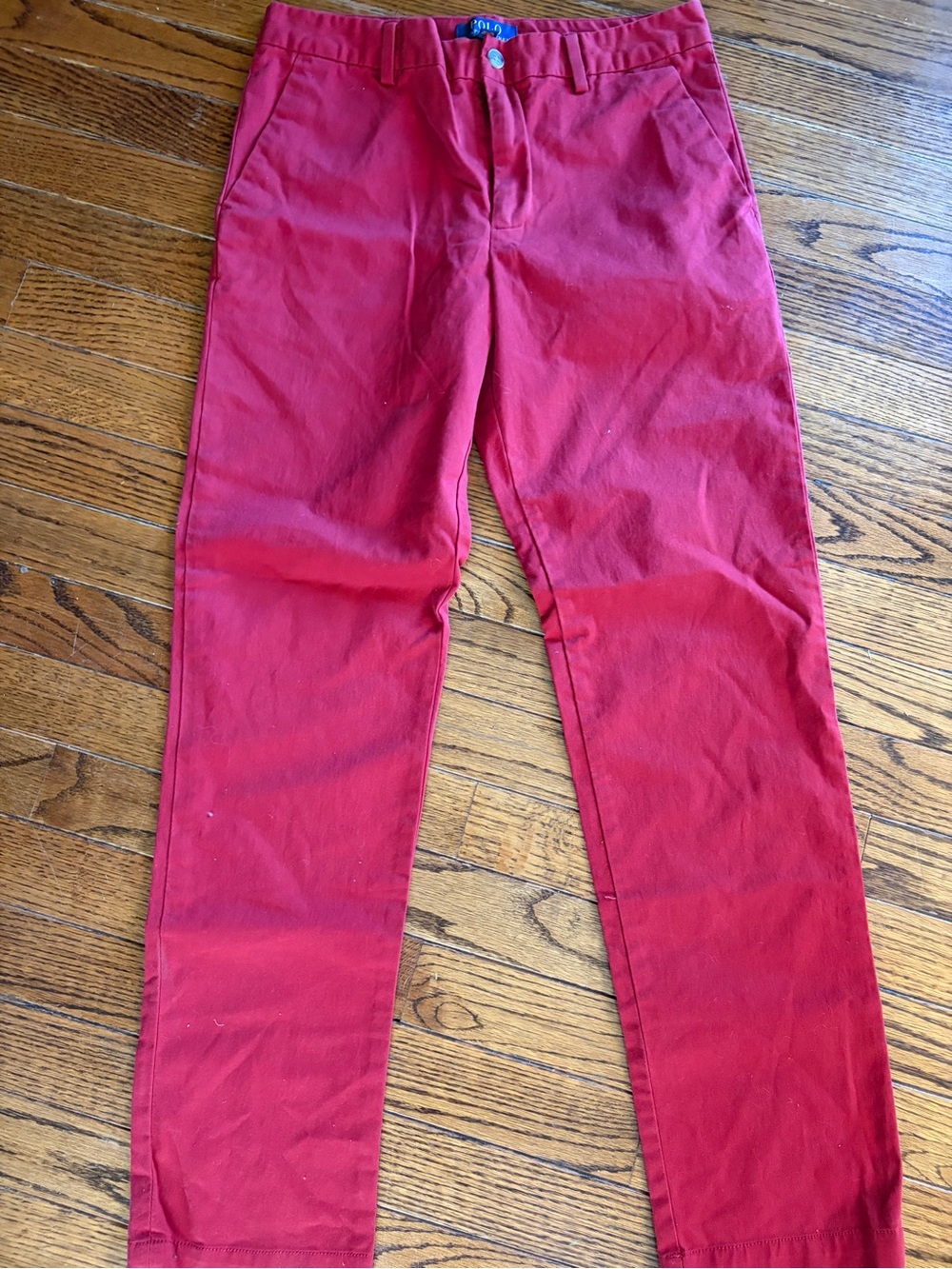 Polo ralph Lauren boys red dress chino pants